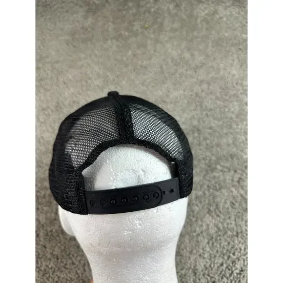 Volcom Stone Hat Mens OS Black Pink Mesh Snapback Trucker Cap Skater - Picture 6 of 9